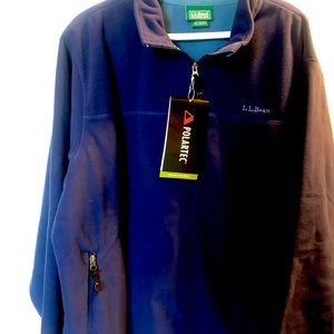 Warm and toasty LLBean polartek Men’s  XL jacket.  Royal Blue.
